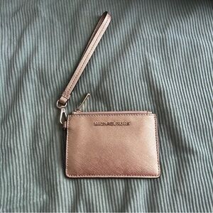 Michael Kors Metallic Gold Wristlet